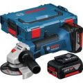 Bosch GWS 18-125 V-LI 18v Cordless Angle Grinder 125mm 2 x 5ah Li-ion Charger Case