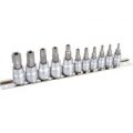 Kincrome 11 Piece 1/4″ & 3/8″ Drive Security Torx Socket Bit Set Combination