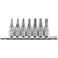 Draper 7 Piece 1/4″ Drive Five Lobe Security Socket Bit Set 1/4″ 37mm