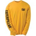 Caterpillar Trademark Banner Long Sleeve T-Shirt Yellow M