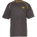 Caterpillar Heather Performance Short Sleeve T-Shirt Charcoal L