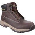 Stanley Mens Tradesman Safety Boots Brown Size 7