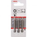 Bosch Square Extra Hard Screwdriver Bit R2 Square 50mm Pack of 3