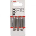 Bosch Square Extra Hard Screwdriver Bit R3 Square 50mm Pack of 3