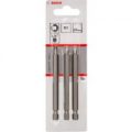 Bosch Square Extra Hard Screwdriver Bit R2 Square 89mm Pack of 3