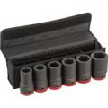 Bosch 6 Piece 1” Drive Deep Hexagon Impact Socket Set Metric 1″