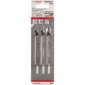 Bosch T308 BOF Hard Wood Cutting Jigsaw Blade Pack of 3