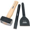 Draper 3 Piece Builders Hammer, Bolster & Chisel Kit