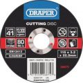 Draper Flat Stone Cutting Disc 115mm 3.2mm 22mm