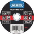 Draper Depressed Centre Metal Cutting Disc 100mm 2.5mm 16mm