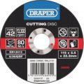 Draper Depressed Centre Metal Cutting Disc 115mm 2.5mm 22mm