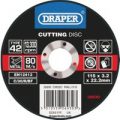 Draper Depressed Centre Stone Cutting Disc 115mm 3.2mm 22mm