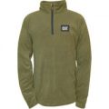 Caterpillar Mens AG Fleece Pull Over Jumper Green 4XL