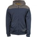 Caterpillar Contrast Yoke Zip Sweatshirt Marine XL