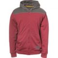 Caterpillar Contrast Yoke Zip Sweatshirt Brick M