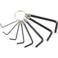 Draper 8 Piece Hexagon Allen Keyring Set Metric