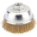 Draper Long Life Brassed Wire Cup Brush 75mm M14 Thread