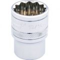 Draper 3/8″ Drive Polished Finish Hi Torq Bi Hexagon Socket Imperial 3/8″ 13/16″