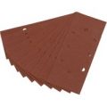 Draper Punched Clip On 1/3 Sanding Sheets 92mm x 230mm 100g Pack of 10