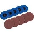 Draper 50mm Diameter Aluminium Oxide Sanding Disc 75mm 80g Pack of 10