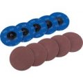 Draper 50mm Diameter Aluminium Oxide Sanding Disc 75mm 320g Pack of 10