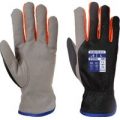 Portwest Wintershield Fleece Lined Gloves Black / Orange XL