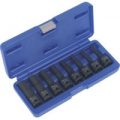 Sealey 8 Piece 1/2″ Drive Impact Hexagon Socket Bit Set Metric 1/2″