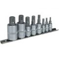 Sealey 8 Piece Combination Drive Spline Socket Bit Set Combination