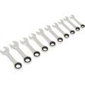 Sealey AK6396 10 piece Stubby Combination Ratchet Wrench Set