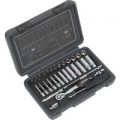 Sealey 32 Piece 1/4″ Drive Hexagon WallDrive Socket Set 1/4″