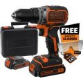 Black & Decker BL186 18v Cordless Brushless Drill Driver 2 x 1.5ah Li-ion Charger Case