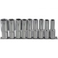 BlueSpot 9 Piece 1/2″ Drive Deep Hex Socket Set Metric 1/2″