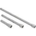 BlueSpot 3 Piece 3/8″ Drive Socket Extension Bar Set 3/8″