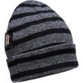 Portwest Insulatex Striped Beanie Hat Grey/ Black One Size