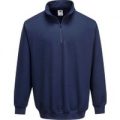 Portwest Mens Sorrento Zip Neck Sweatshirt Navy L