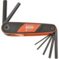 Bahco 7 Piece Folding Hexagon Allen Key Set Metric