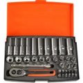 Bahco 37 Piece 1/4″ Drive Deep Hex Socket & Bit Set Metric 1/4″