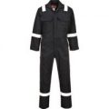 Biz Weld Iona Flame Resistant Coverall Black Large 32″