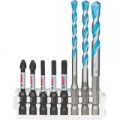 Bosch 8 Piece Impact Screwdriver & Multi Construction Drill Bit Set