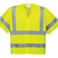 Portwest Short Sleeved Hi Vis Waistcoat Yellow S / M