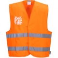 Portwest Dual ID Holder Class 2 Hi Vis Waistcoat Orange S / M