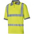 Dickies Mens High Visibility Safety Polo Shirt Yellow 4XL