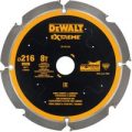 DeWalt PCD Fibre Cement Saw Blade 216mm 8T 30mm