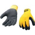 DeWalt Yellow Knit Back Latex Gloves L