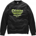 Dickies Mens Everett Sweatshirt Black / Lime 2XL