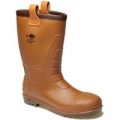 Dickies Groundwater Safety Wellington Boots Brown Size 9