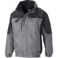 Dickies Mens Industry 300 Winter Jacket Grey/ Black 4XL