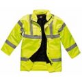 Dickies Mens High Vis Motorway Safety Jacket Orange L