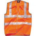 Dickies High Vis Safety Highway Waistcoat Orange M