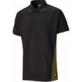 Dickies Mens Polo T Shirt Khaki / Black S